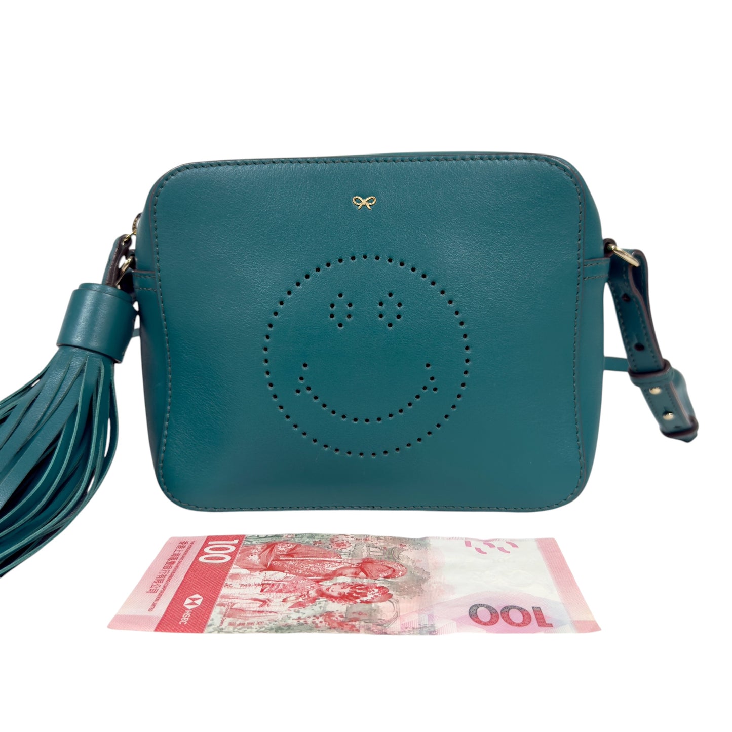 ANYA HINDMARCH 笑臉 斜揹袋