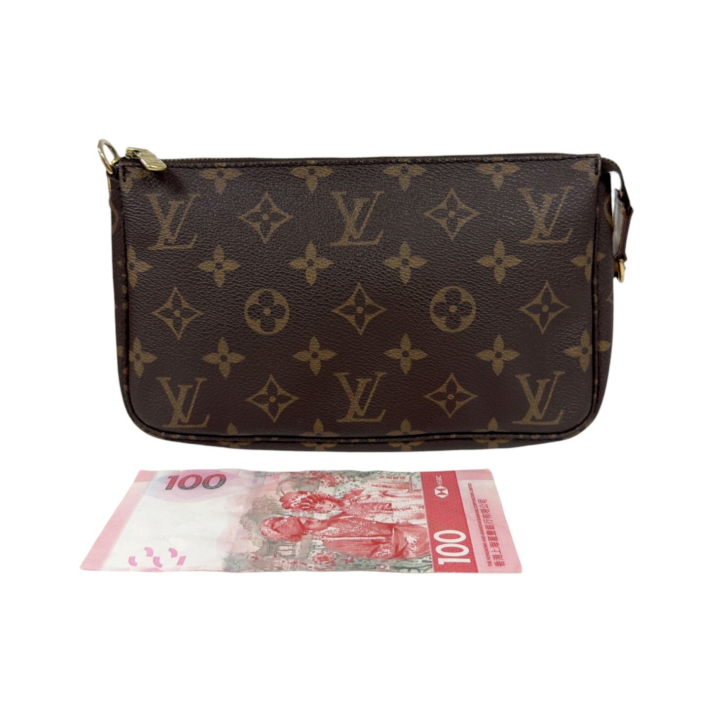 LOUIS VUITTON *自加鏈>送無品牌鏈帶* Pochette Accessoire 老花 2用袋