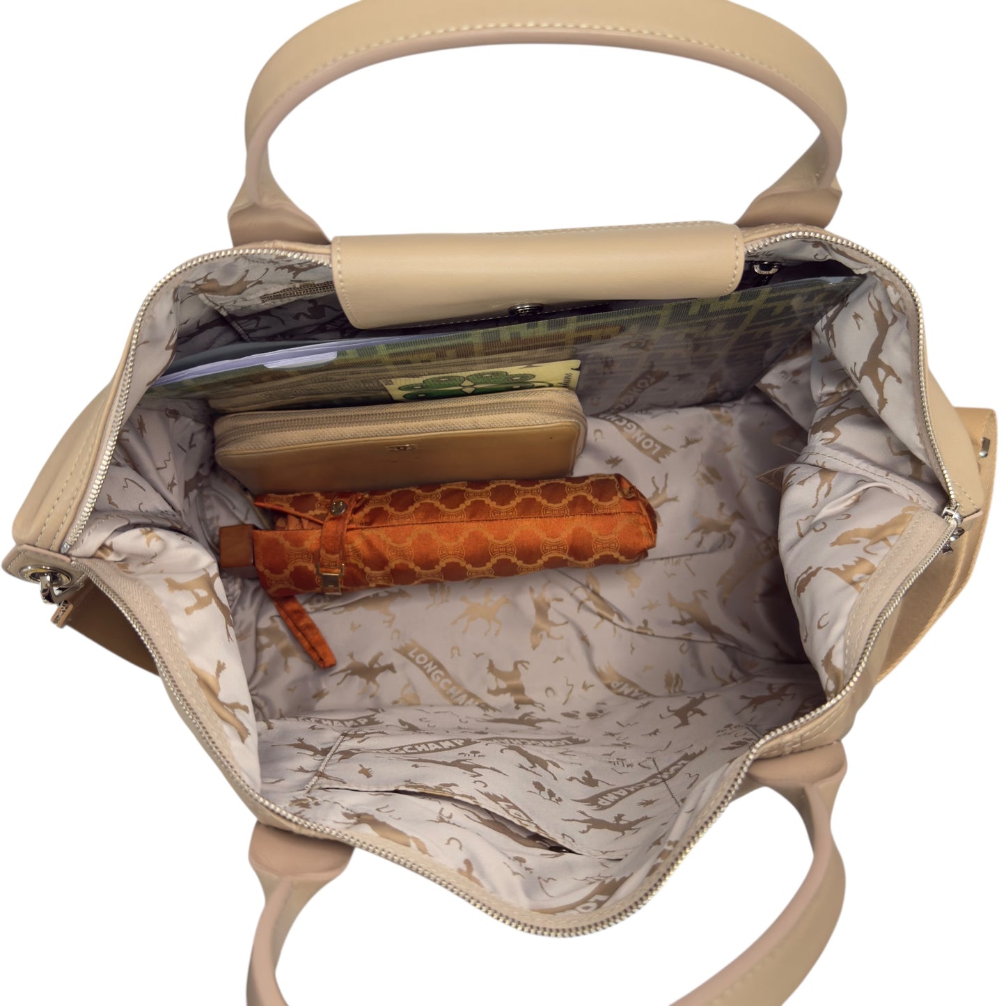 LONGCHAMP *自加帶>送無品牌長帶* 全皮 旅行袋