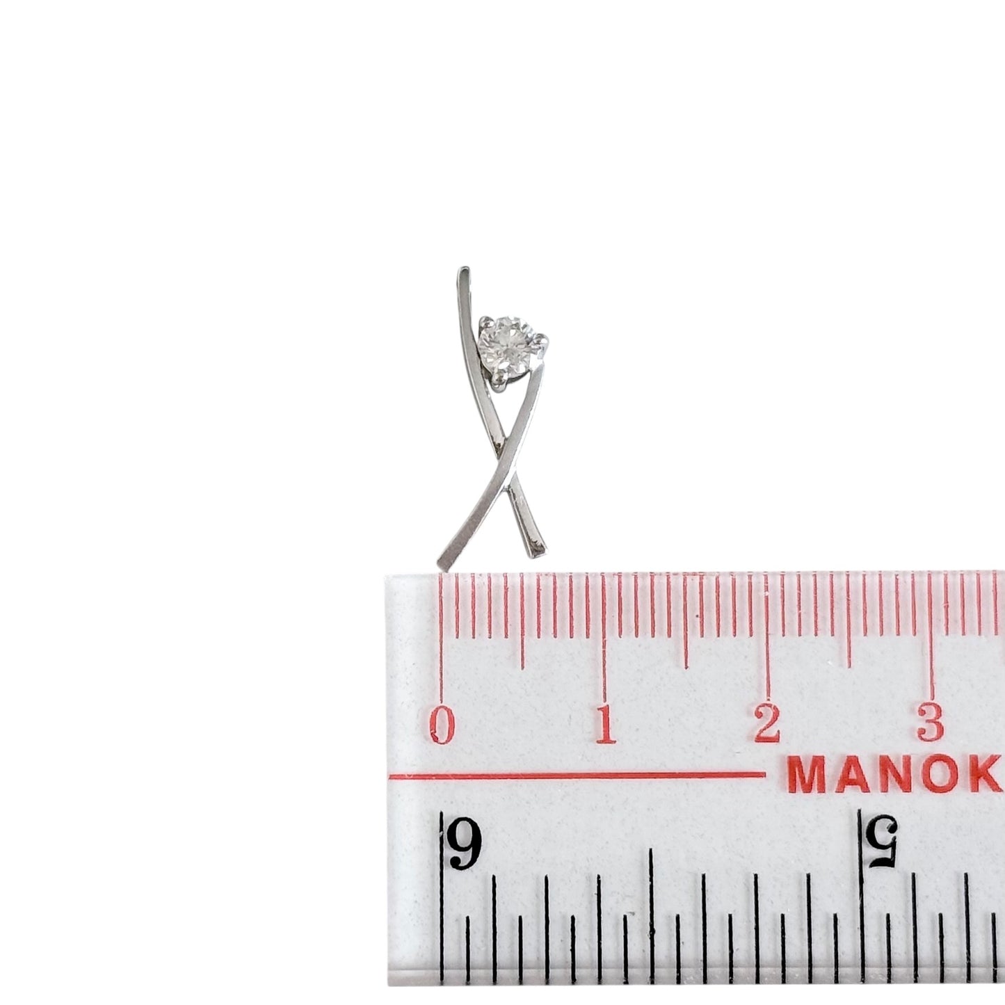 周大福 19分鑽石💎 18K白金 吊咀 *送無品牌頸鏈*