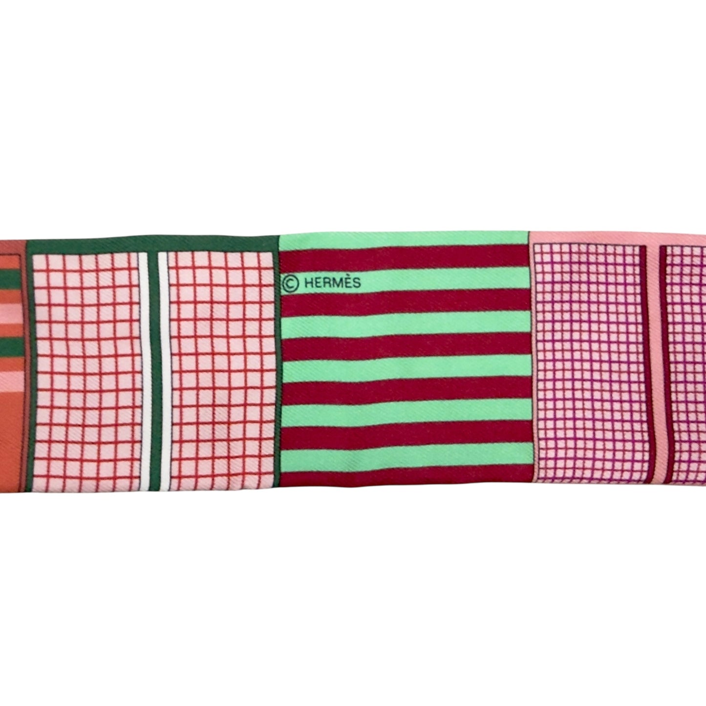 HERMES Couvertures Nouvelles Twilly 幼絲巾