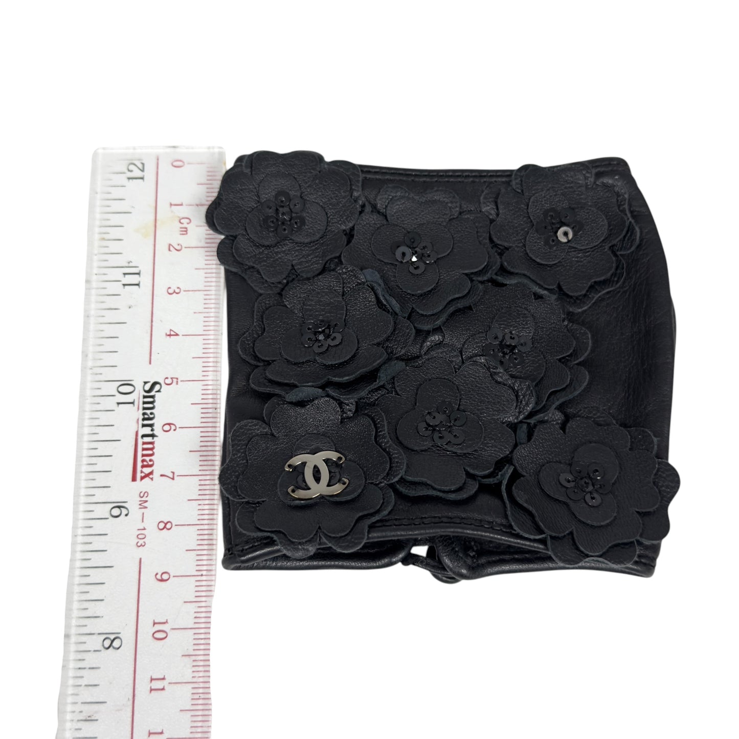 CHANEL CC 花花 亮片 手套