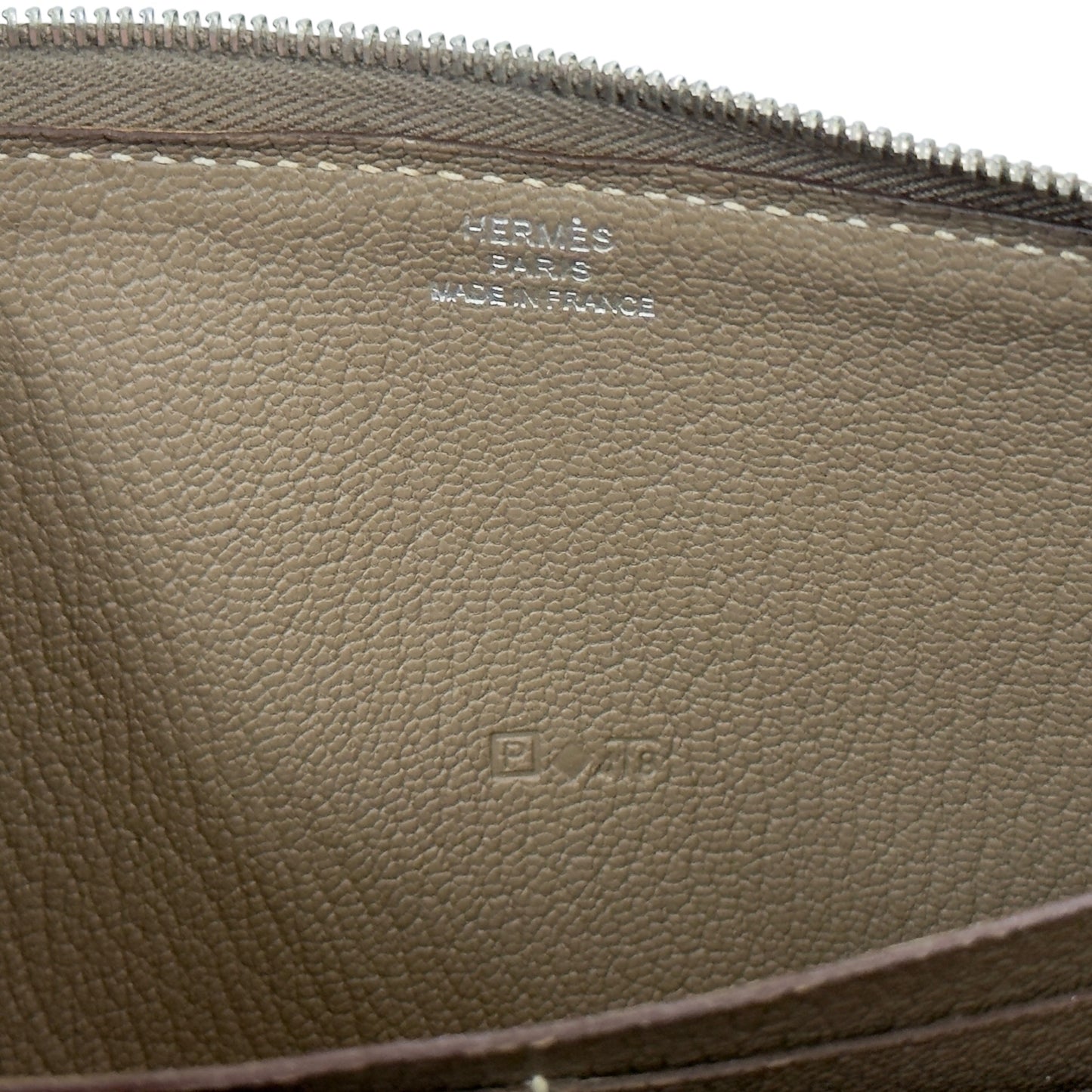 HERMES Evelyne 長銀包 框P刻