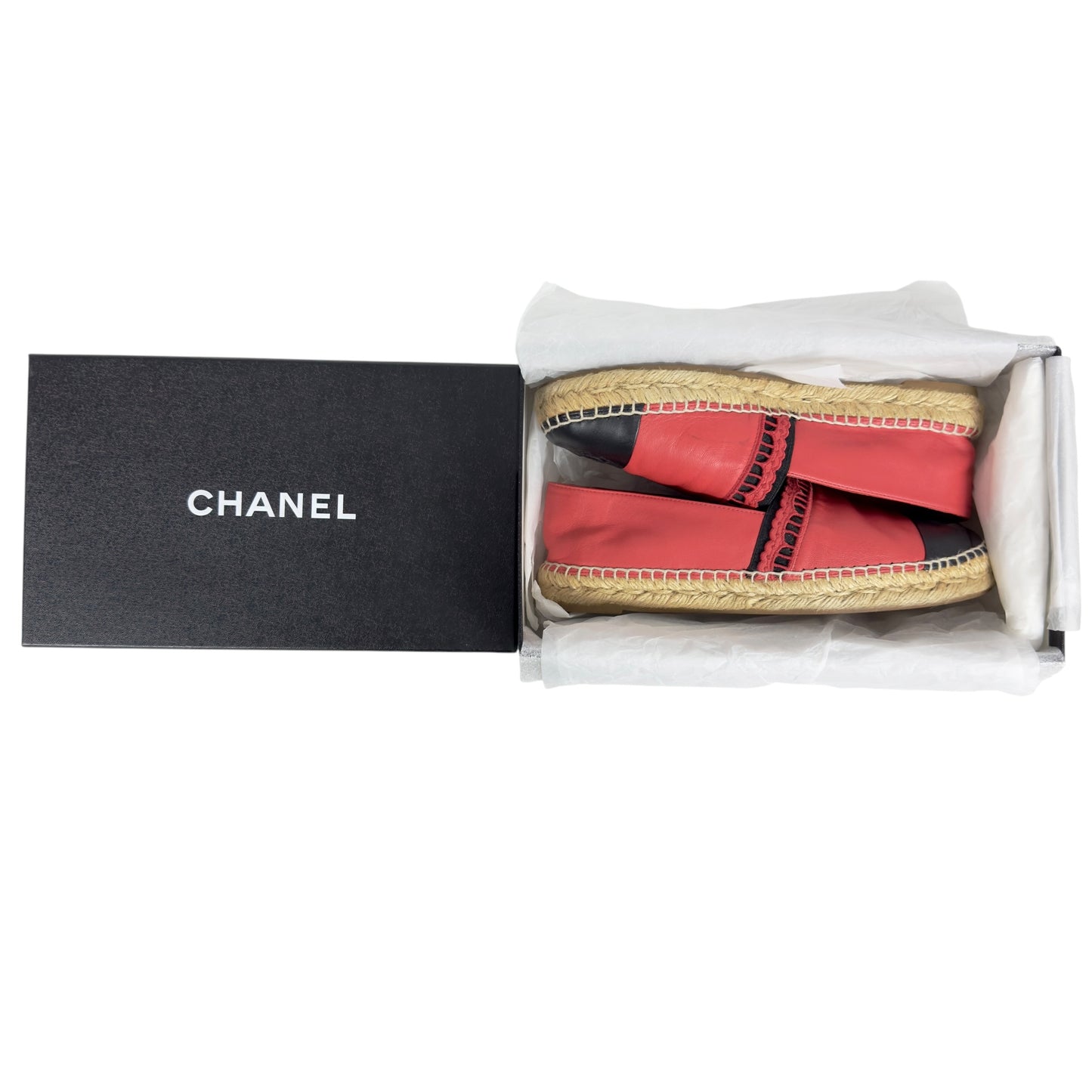 CHANEL CC 草編鞋