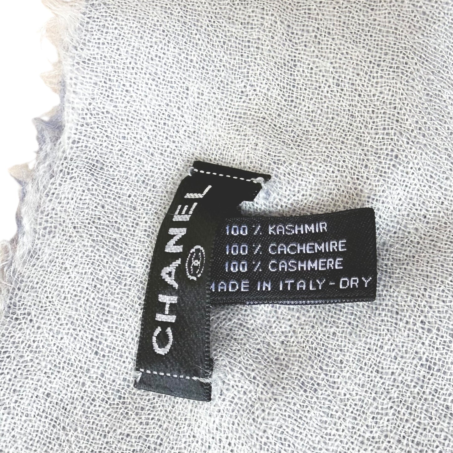 CHANEL CC 純羊絨 圍巾