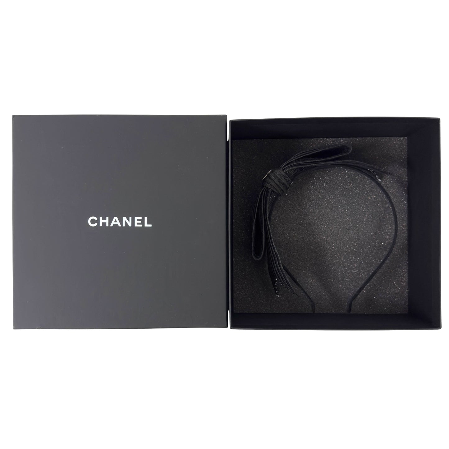 CHANEL CC 草編 蝴蝶結 髮篐