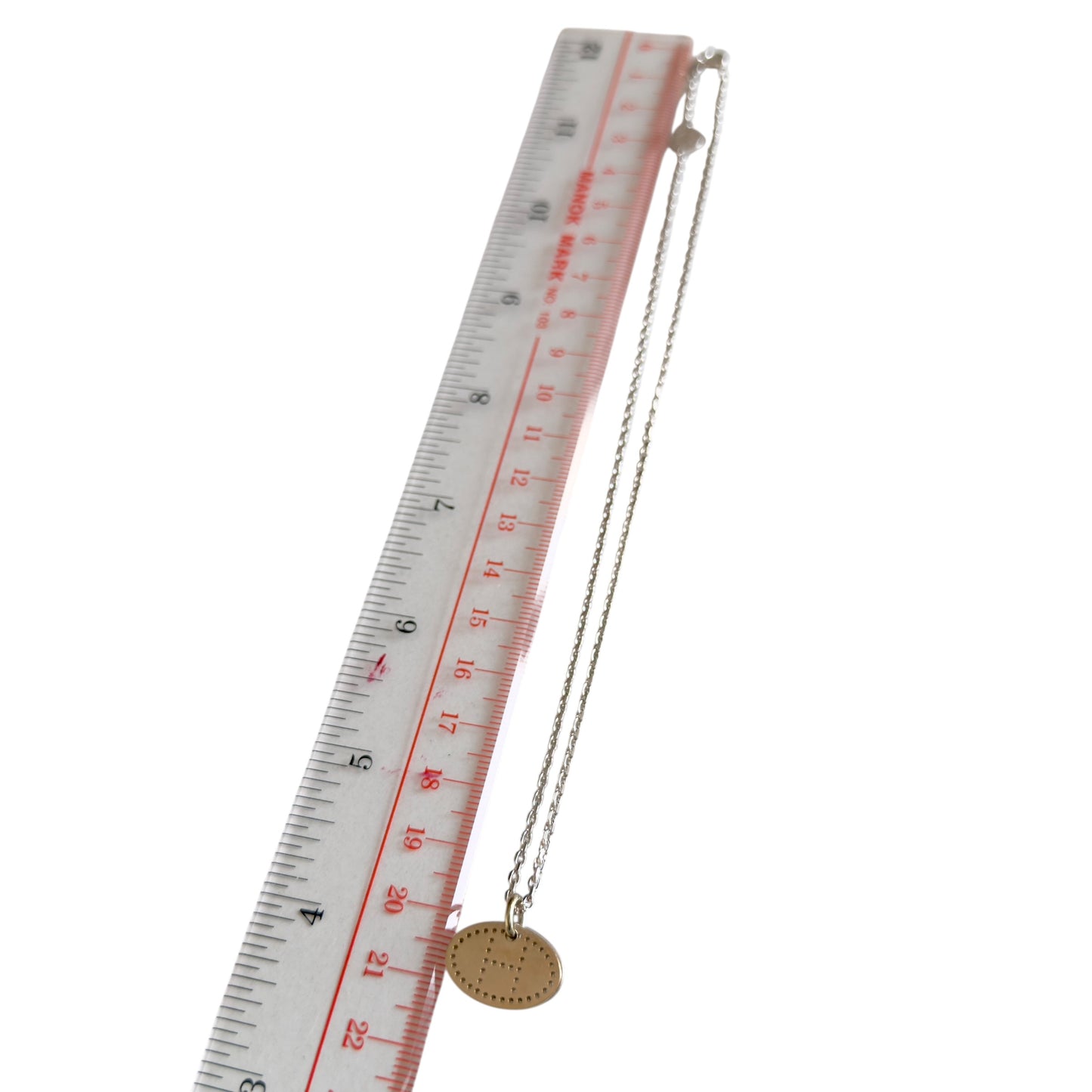 HERMES Eclipse Evelyne 18K金配925純銀 頸鏈