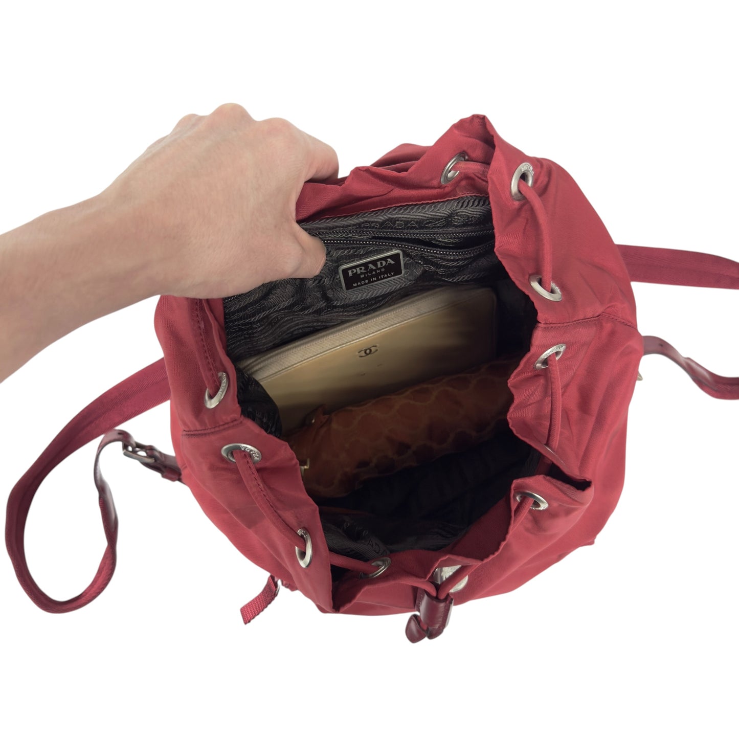 PRADA 中古 三角標 背包