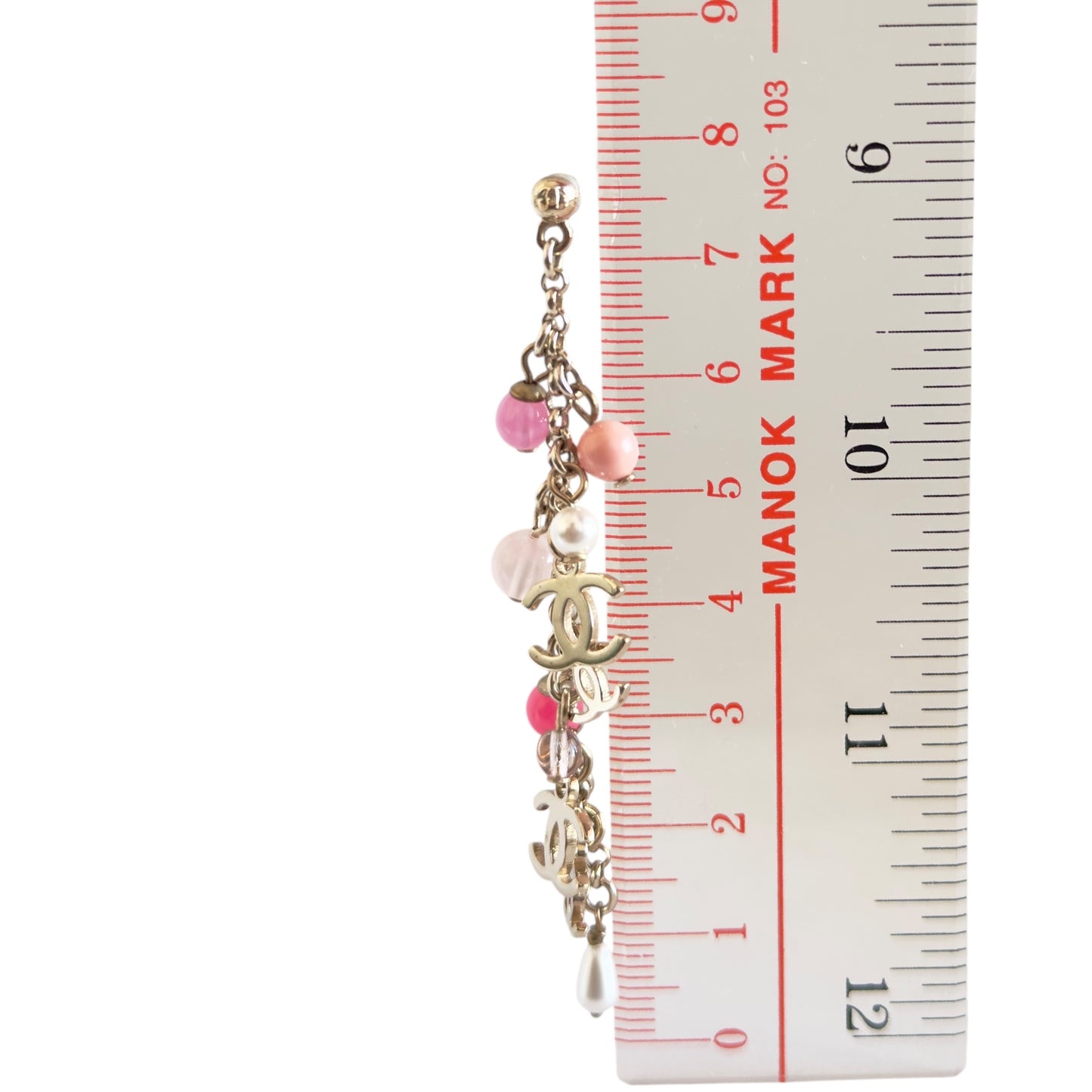 CHANEL CC 垂吊 耳環