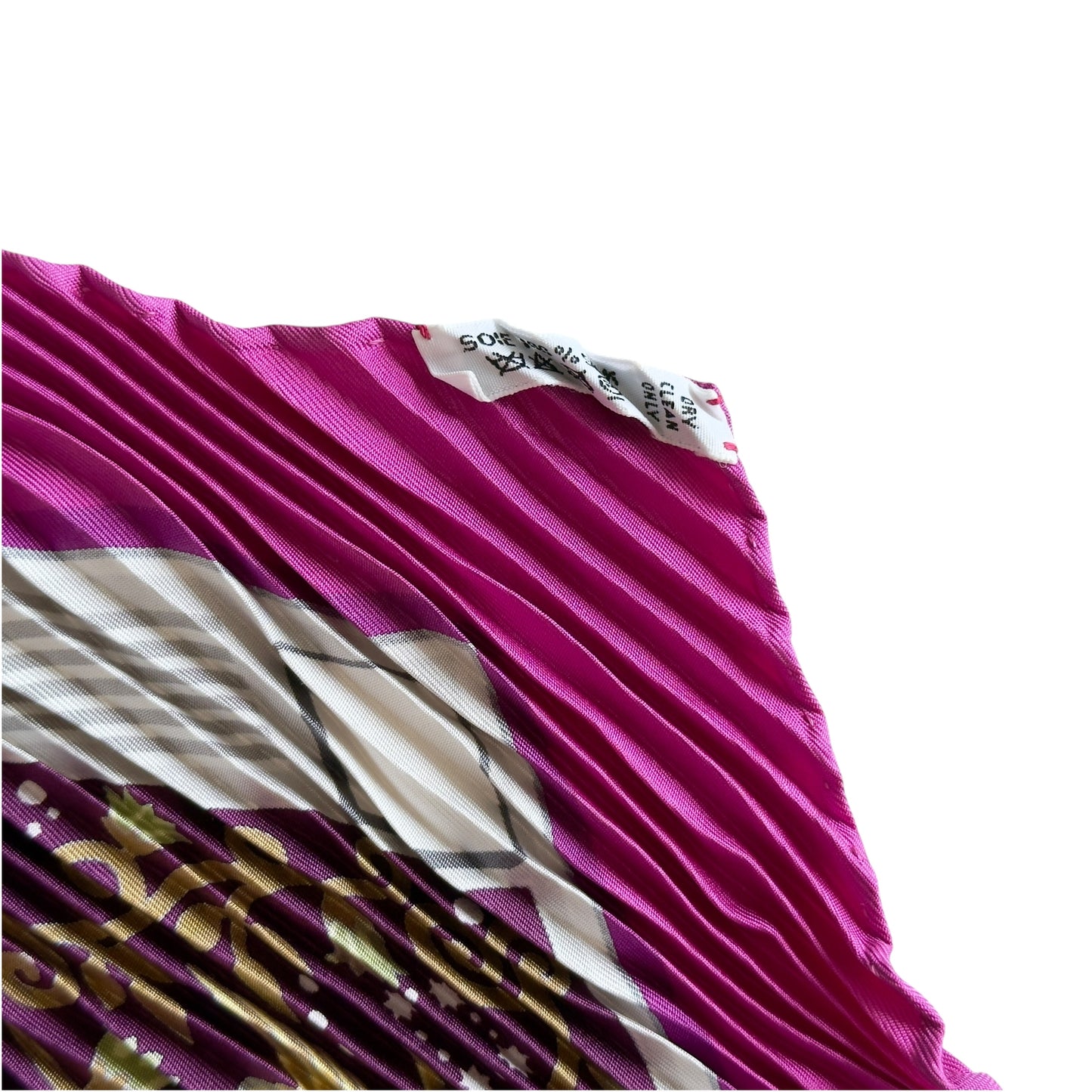 HERMES 皺褶 絲巾