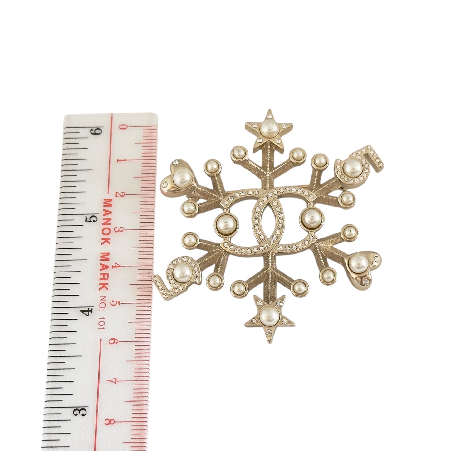 CHANEL CC 珠珠 水鑽 胸針