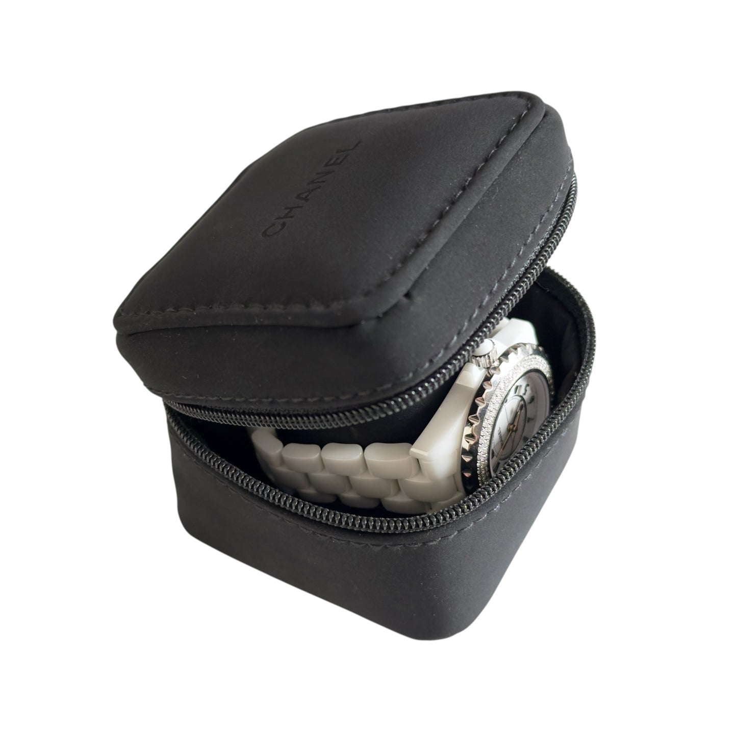 CHANEL J12 滿鑽圈 石英腕表