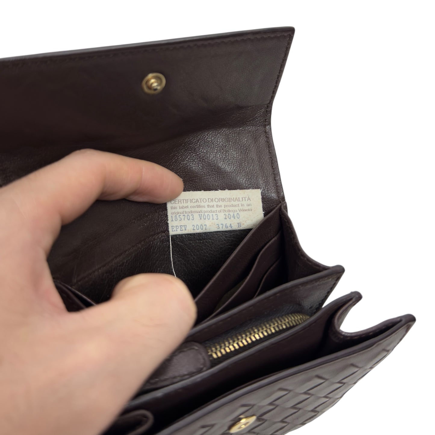 BOTTEGA VENETA 織皮 多間隔卡包