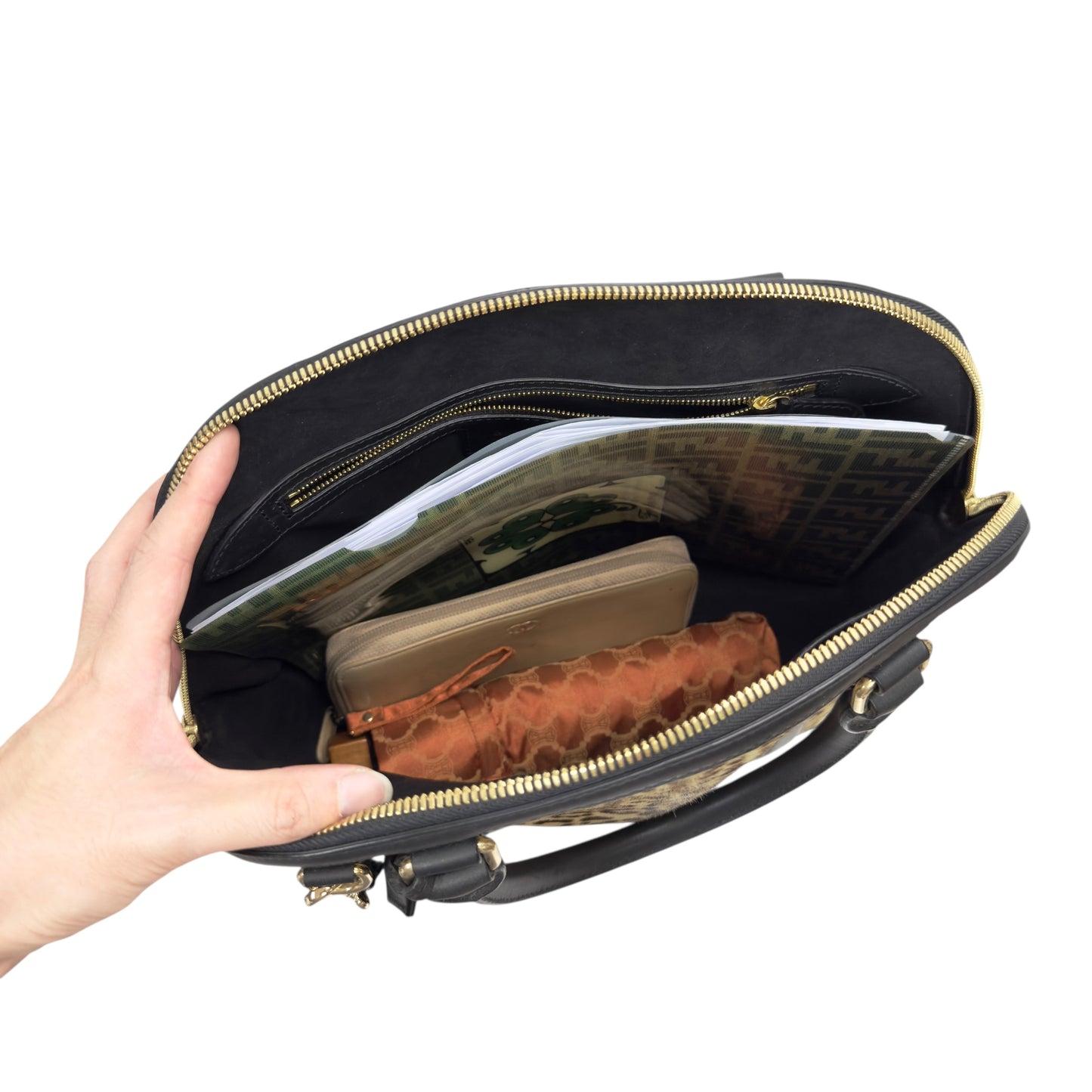 BURBERRY 馬毛 2用袋