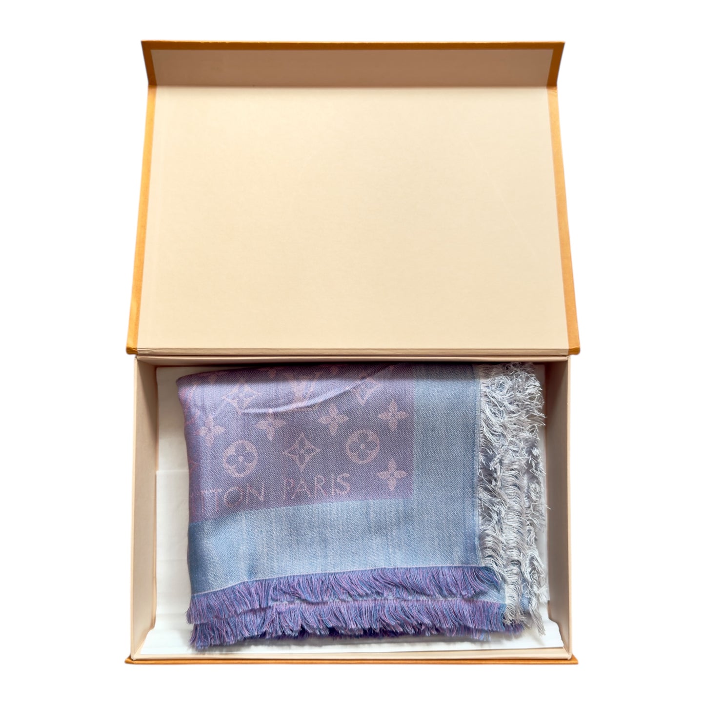 LOUIS VUITTON 老花 雙面 圍巾