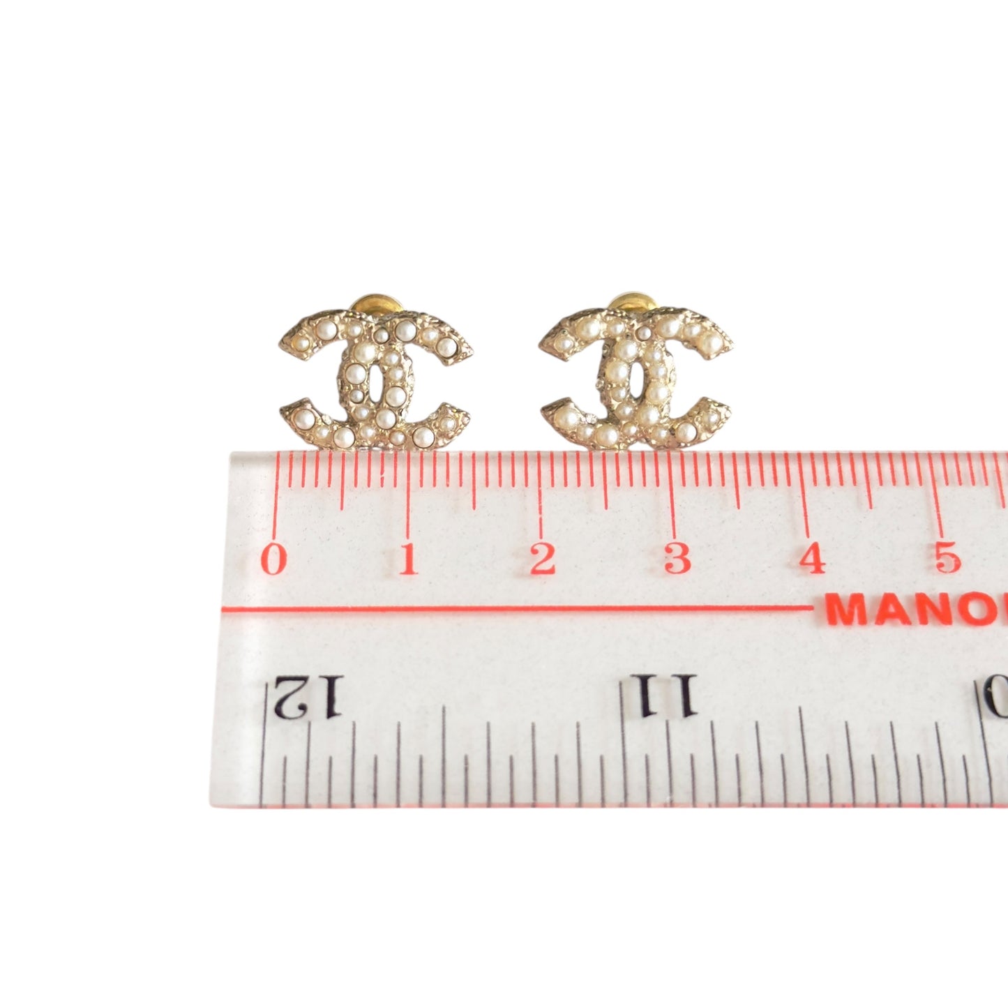 CHANEL CC 珠珠 耳環