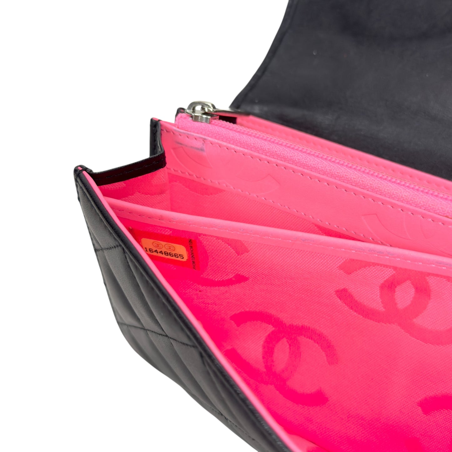 CHANEL *自加鏈>送無品牌扣+無品牌鏈帶* Cambon 長銀包 WOC