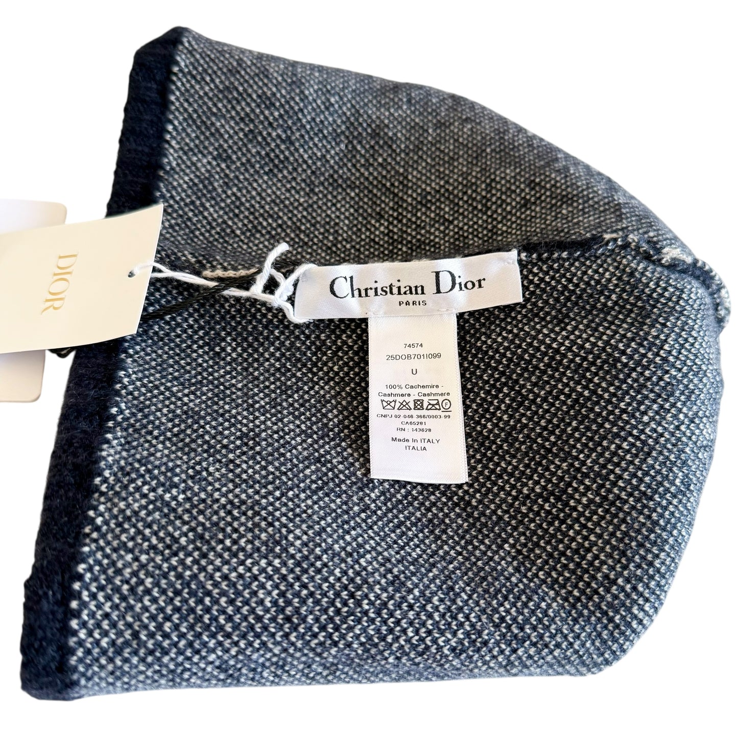 DIOR Oblique 老花 毛毛球 純羊絨 帽子