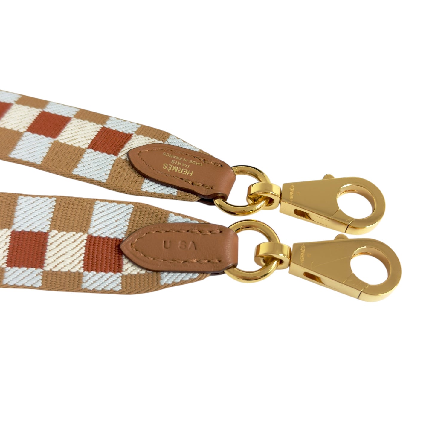 HERMES Maxi Quadrille 肩帶 25 mm