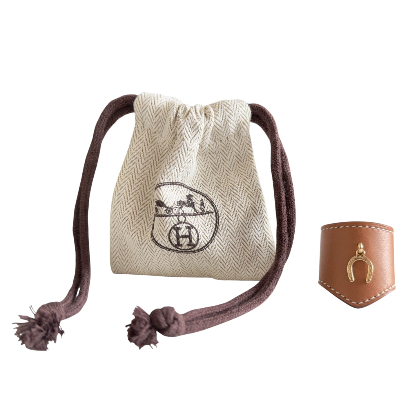 HERMES Porte Bonheur 幸運馬鞍 絲巾環