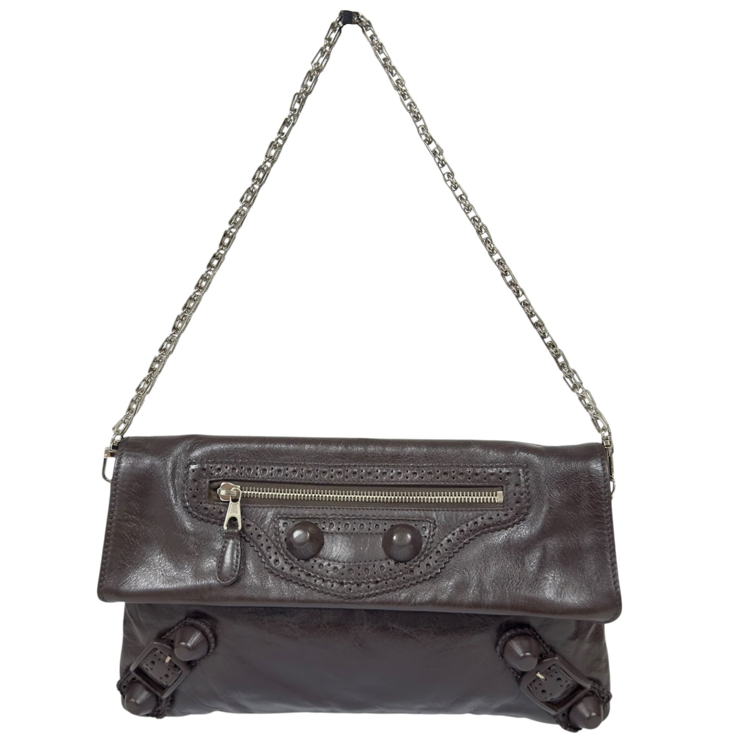 BALENCIAGA *自加鏈＞送無品牌扣＋無品牌鏈帶* City Envelope 肩背包