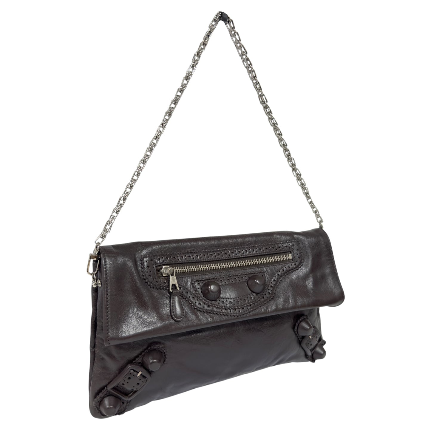 BALENCIAGA *自加鏈＞送無品牌扣＋無品牌鏈帶* City Envelope 肩背包