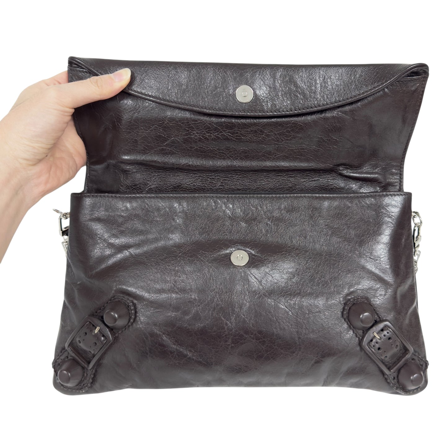 BALENCIAGA *自加鏈＞送無品牌扣＋無品牌鏈帶* City Envelope 肩背包
