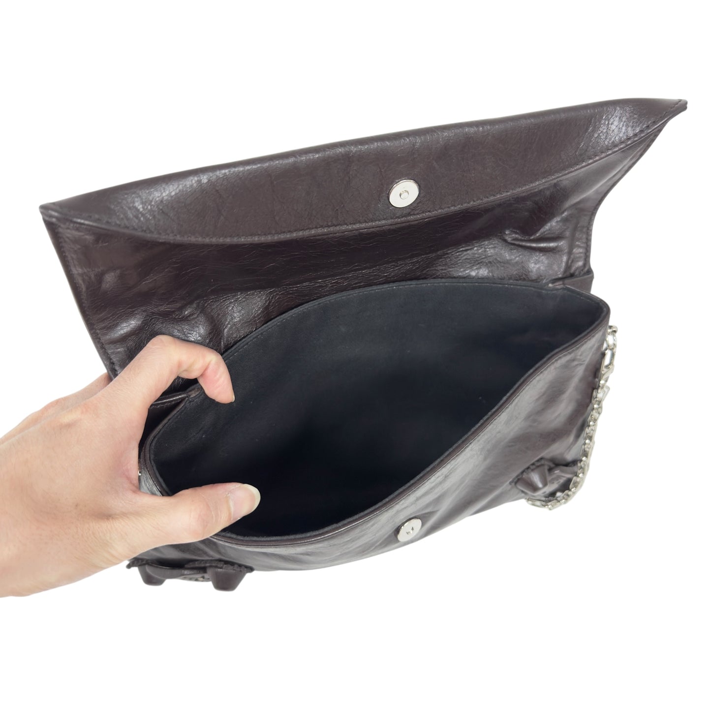 BALENCIAGA *自加鏈＞送無品牌扣＋無品牌鏈帶* City Envelope 肩背包