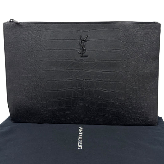 SAINT LAURENT YSL 鱷魚皮壓紋 手包