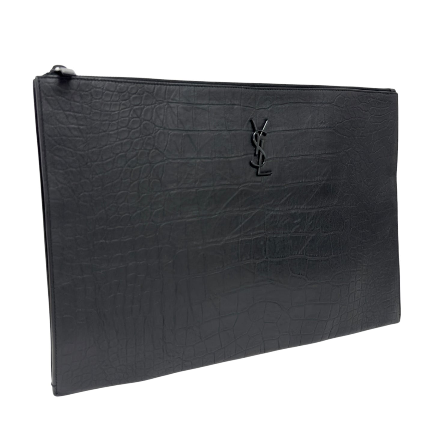 SAINT LAURENT YSL 鱷魚皮壓紋 手包