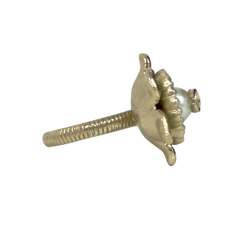 CHANEL CC 珠珠 花朵 戒指