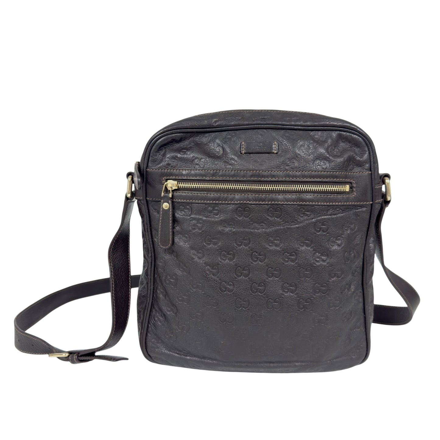 GUCCI GG壓紋 斜揹袋