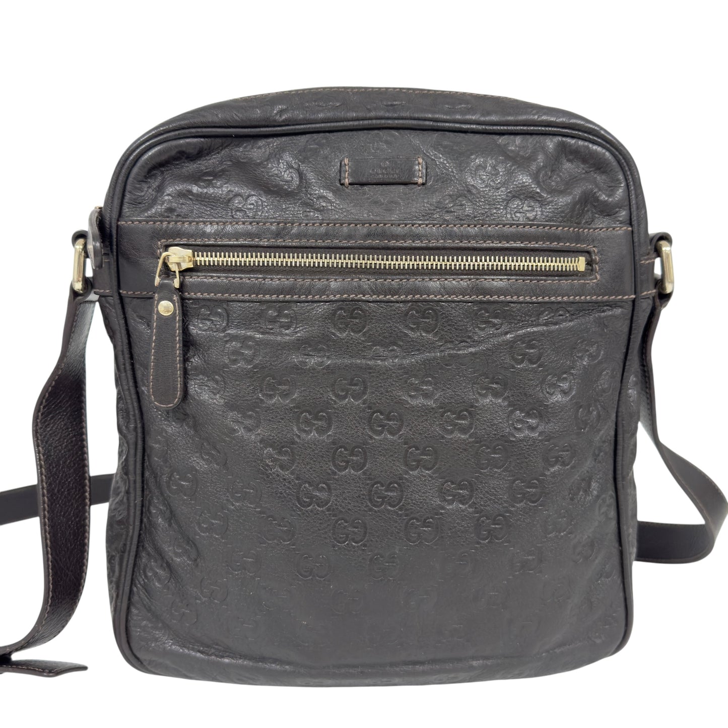GUCCI GG壓紋 斜揹袋