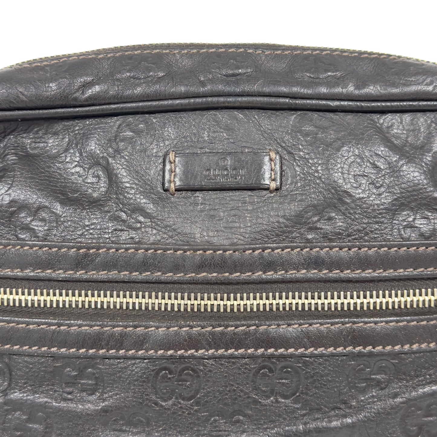 GUCCI GG壓紋 斜揹袋