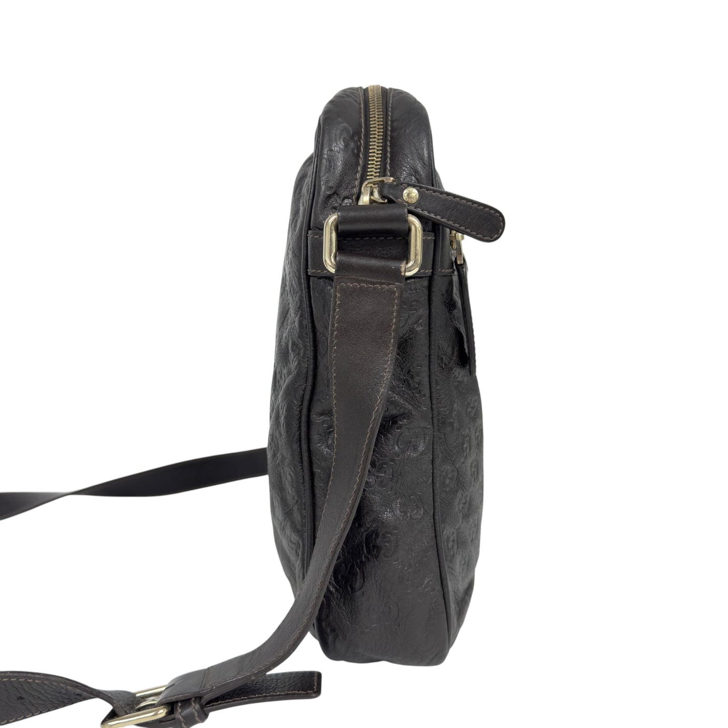 GUCCI GG壓紋 斜揹袋