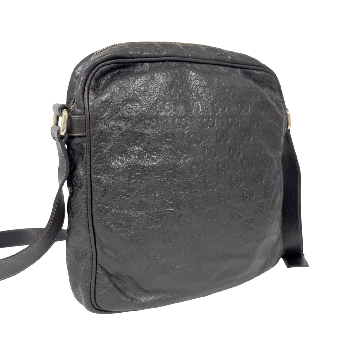GUCCI GG壓紋 斜揹袋
