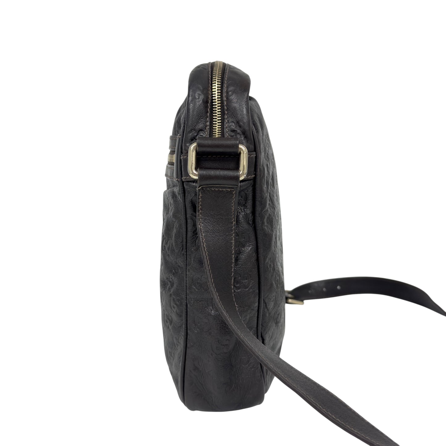 GUCCI GG壓紋 斜揹袋