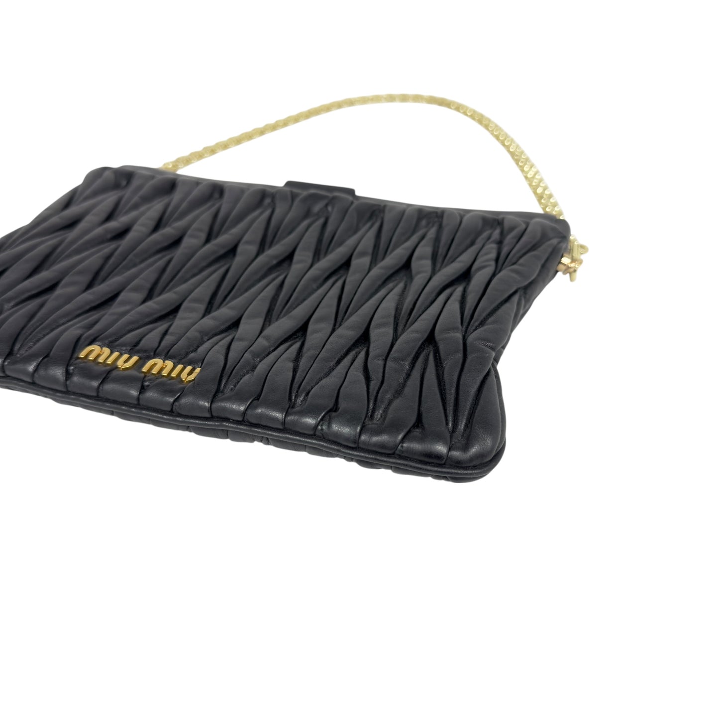 MIU MIU *自加鏈＞送無品牌扣＋無品牌鏈帶* Matelassé 皺摺 肩背包