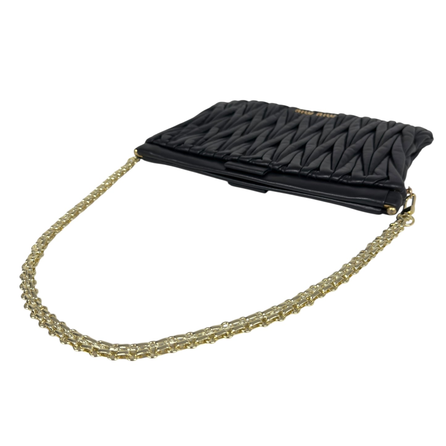 MIU MIU *自加鏈＞送無品牌扣＋無品牌鏈帶* Matelassé 皺摺 肩背包