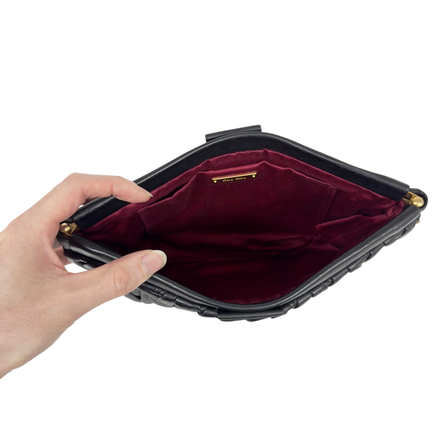 MIU MIU *自加鏈＞送無品牌扣＋無品牌鏈帶* Matelassé 皺摺 肩背包