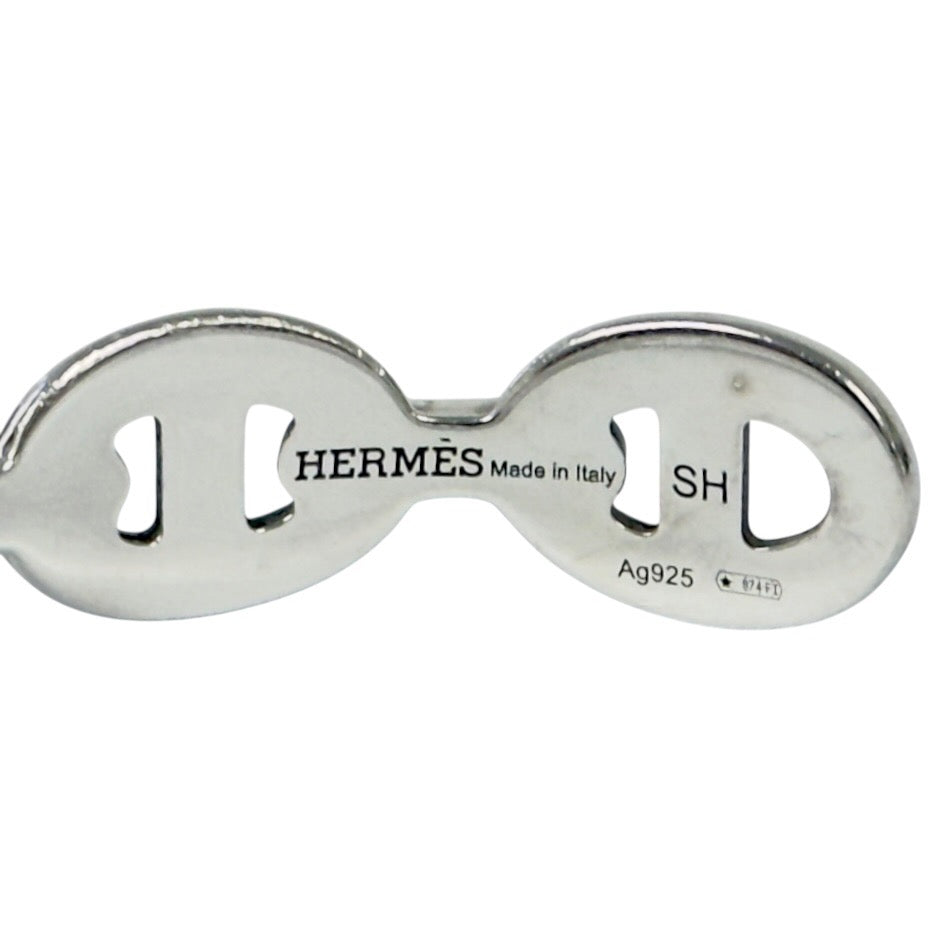 HERMES Chaine d'ancre Enchainee 豬鼻子🐽 純銀 手環