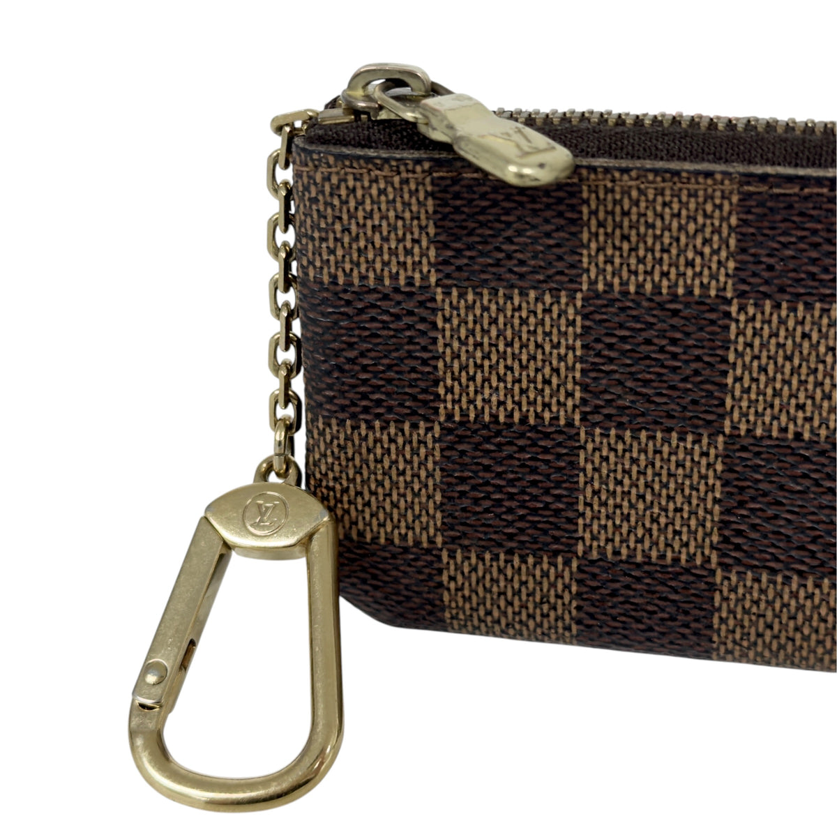 LOUIS VUITTON 棋盤格 拉鏈鑰匙扣卡包