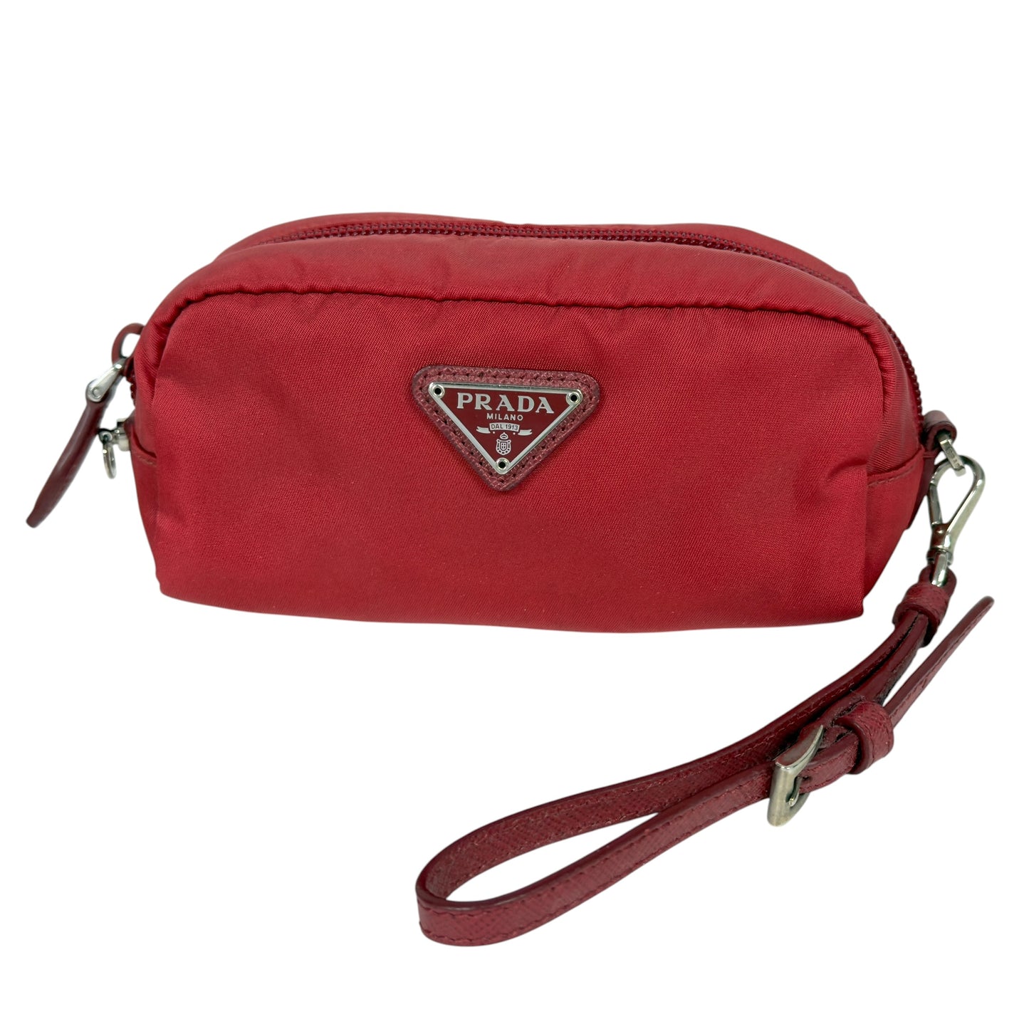 PRADA *自加鏈＞送無品牌扣＋無品牌鏈帶* 三角標 斜揹小袋