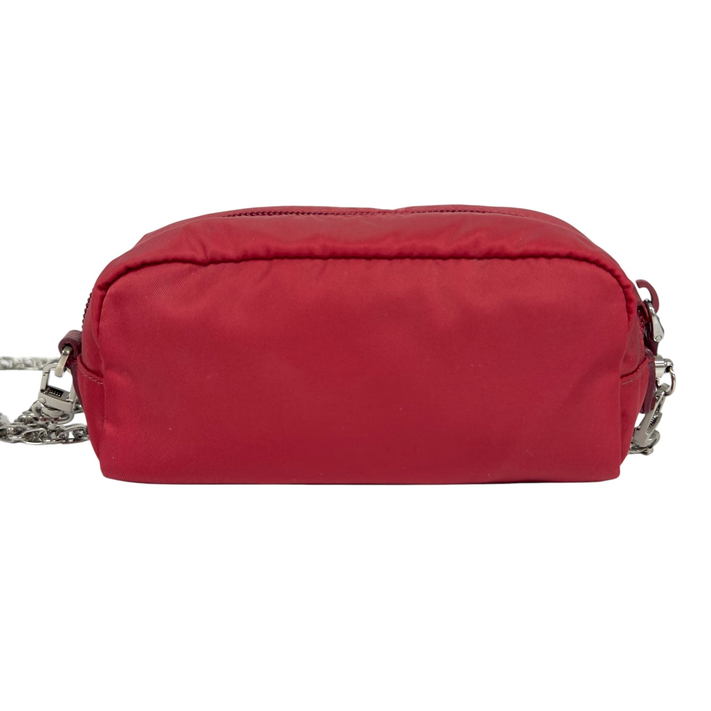 PRADA *自加鏈＞送無品牌扣＋無品牌鏈帶* 三角標 斜揹小袋