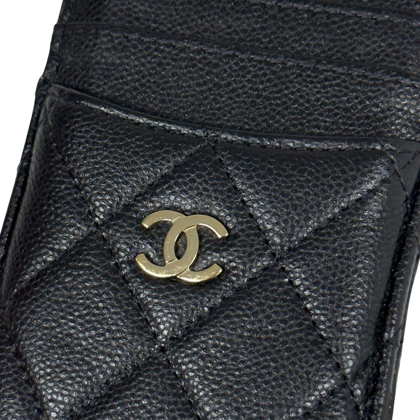 CHANEL CC 荔枝皮 卡包