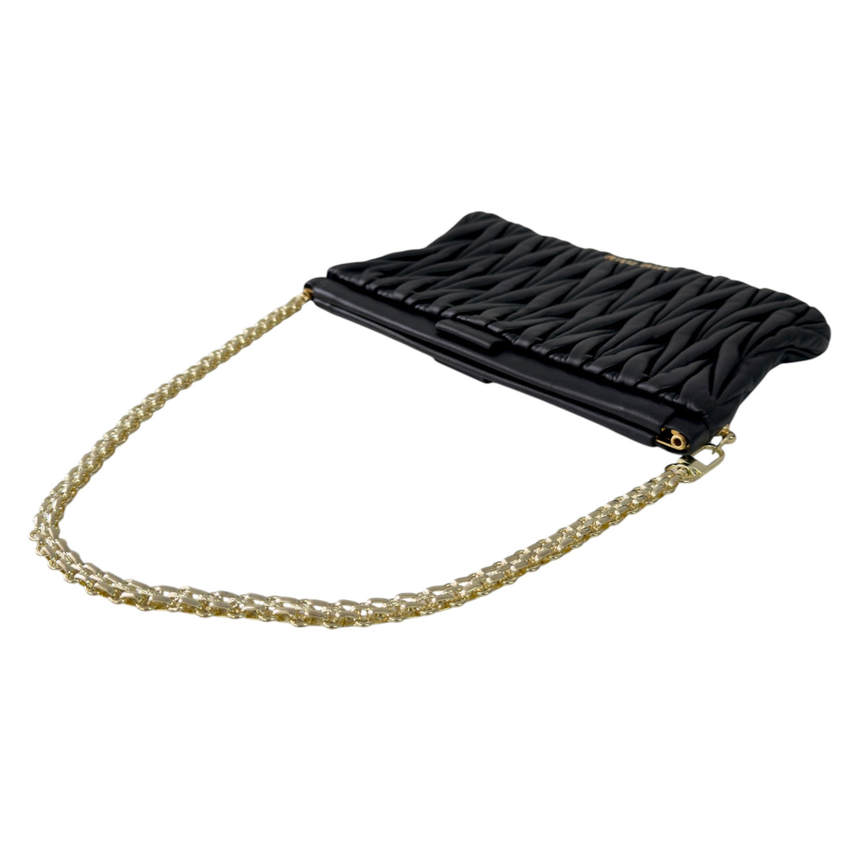 MIU MIU *自加鏈＞送無品牌扣＋無品牌鏈帶* Matelassé 皺摺 肩背包