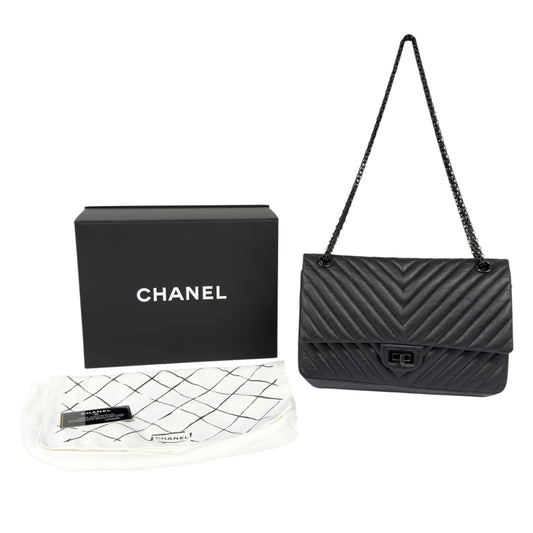 CHANEL 2.55 *極罕全黑* So Black 鏈條包