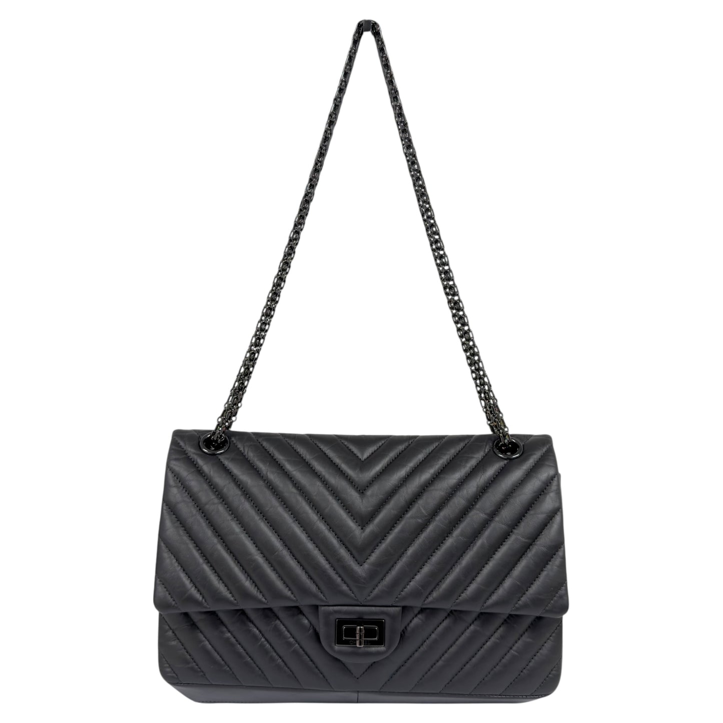 CHANEL 2.55 *極罕全黑* So Black 鏈條包