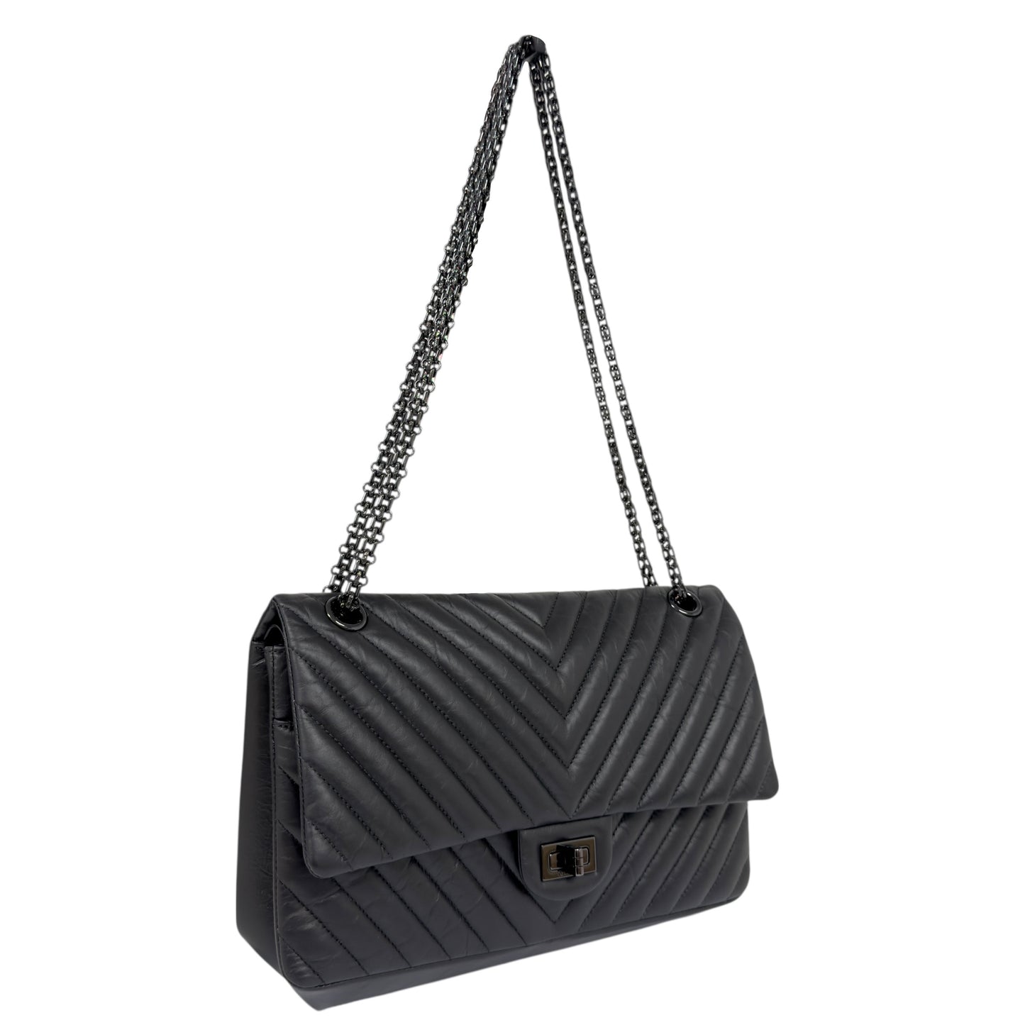 CHANEL 2.55 *極罕全黑* So Black 鏈條包