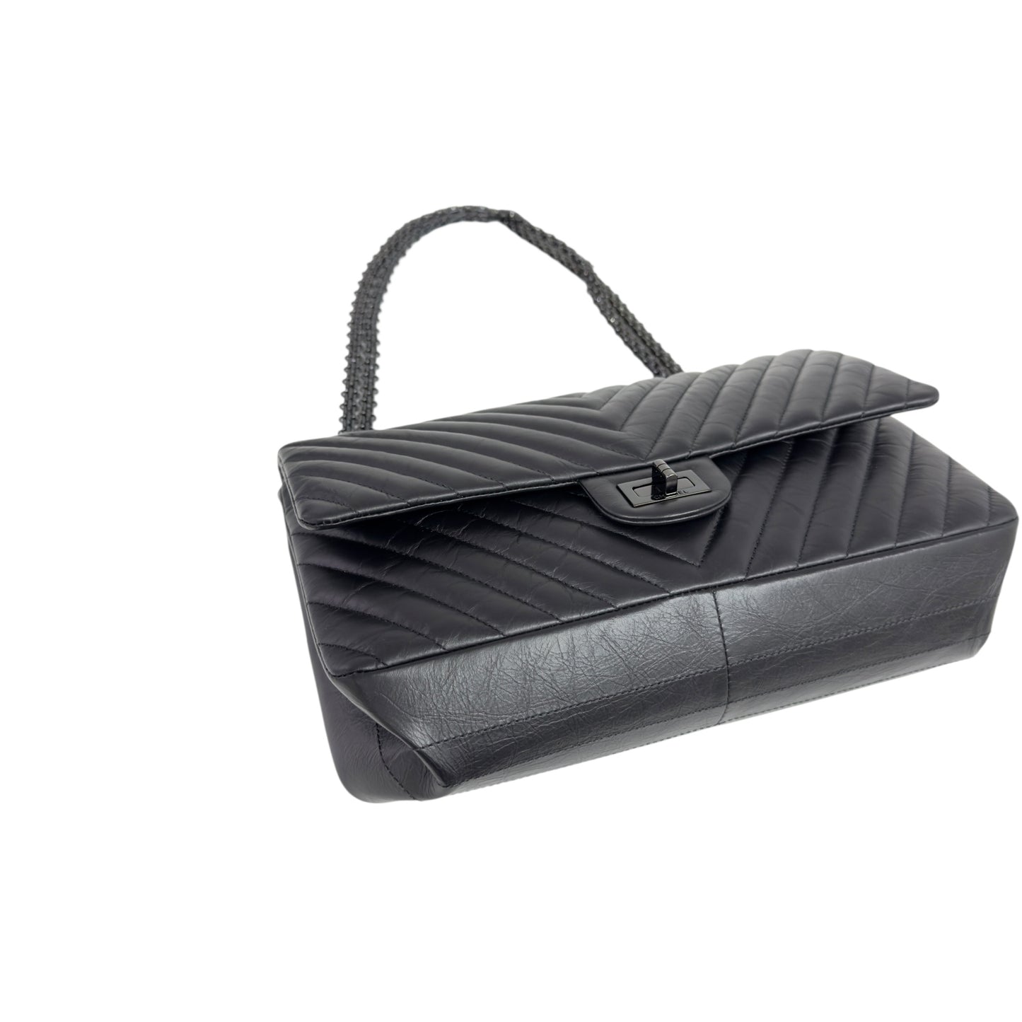 CHANEL 2.55 *極罕全黑* So Black 鏈條包